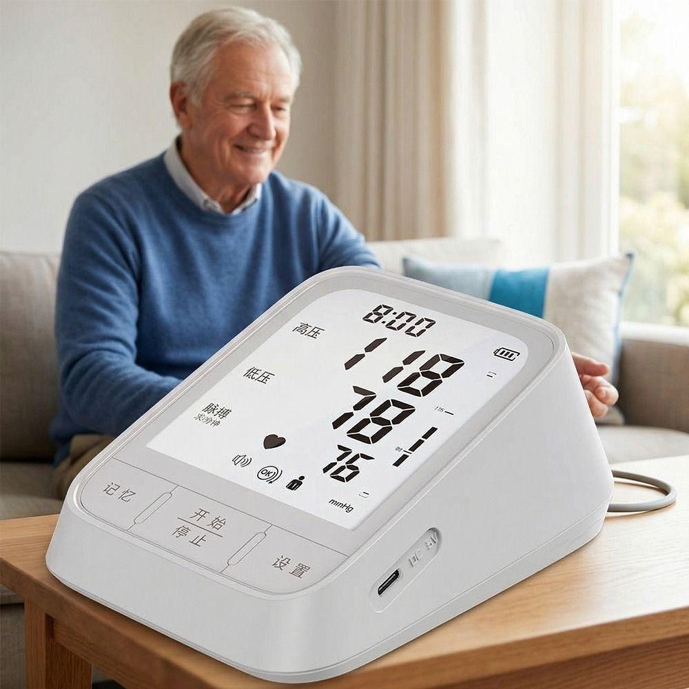 Automatic Digital Blood Pressure Monitor Large Display Upper Arm BP Monitor  Home Health Care