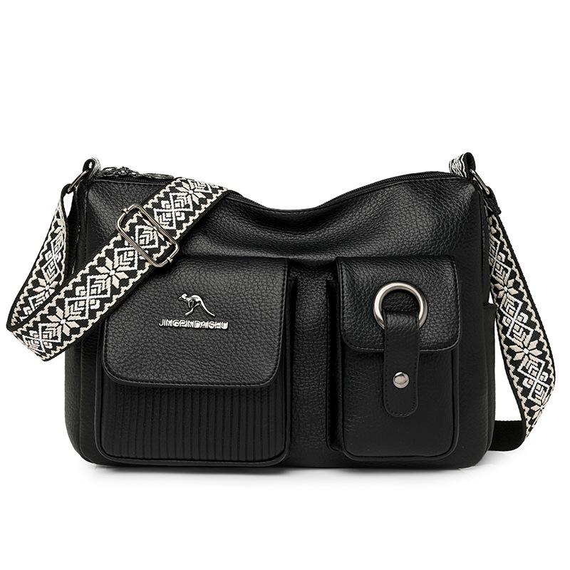 

Underarm Bag Women s Large Capacity Shoulder Bag PU Crossbody Bag чорний