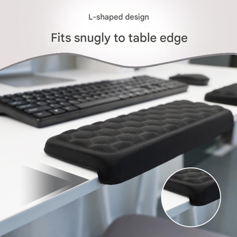 Soft Fabric Mouse Wrist Support Pad With AntiSlip Base For Office Desk Edges And Computer Use