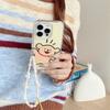 Kawaii Line Puppy Phone Case For iPhone 17 Pro 16 15 14 Pro Max with Double-Sided IMD Frosted Shockproof 17pro  Cover Cases