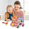 Baby Toys 6 12 Months Noise Maker Bus Learning Educational Musical Toys Rack-A-Mole Blocks Sorting Game for Toddler Newborn Gift