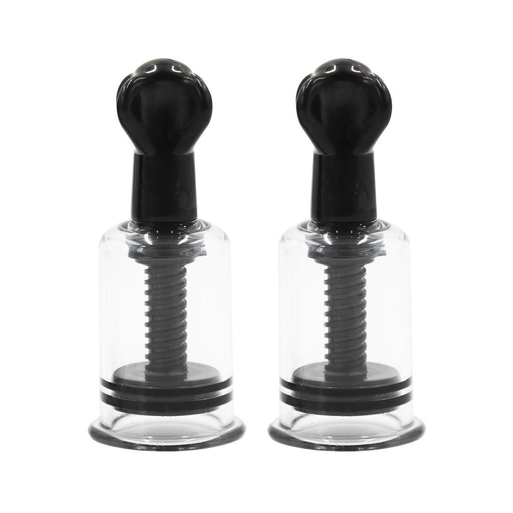 Erotic Glass Nipple Clamps with Suction Cups for Couples