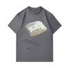 100% Cotton Men's Crew Neck Short Sleeve T-Shirt, Stacked Dollars Pattern Print, Grant Yourself Permission Graphic Casual Comfortable Tee for Daily We