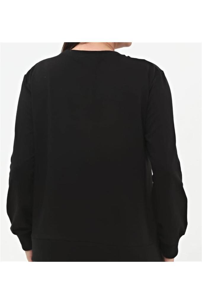 Damenstil Übergröße Sweatshirt Große Größe Kettendetail Sweat Viskose Stoff