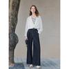 Betu Women's High-Waist Wide-Leg Denim Trousers