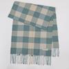 Winter new versatile plaid scarf women's color matching warm fringed scarf checkerboard high-end imitation cashmere scarf