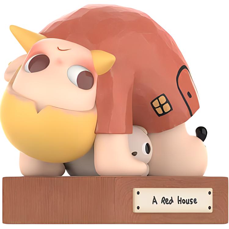 

New POP MART Zsiga A Red House Figure Hang Tag Box PPMT-2410-0041 Zsiga A Red House Figure