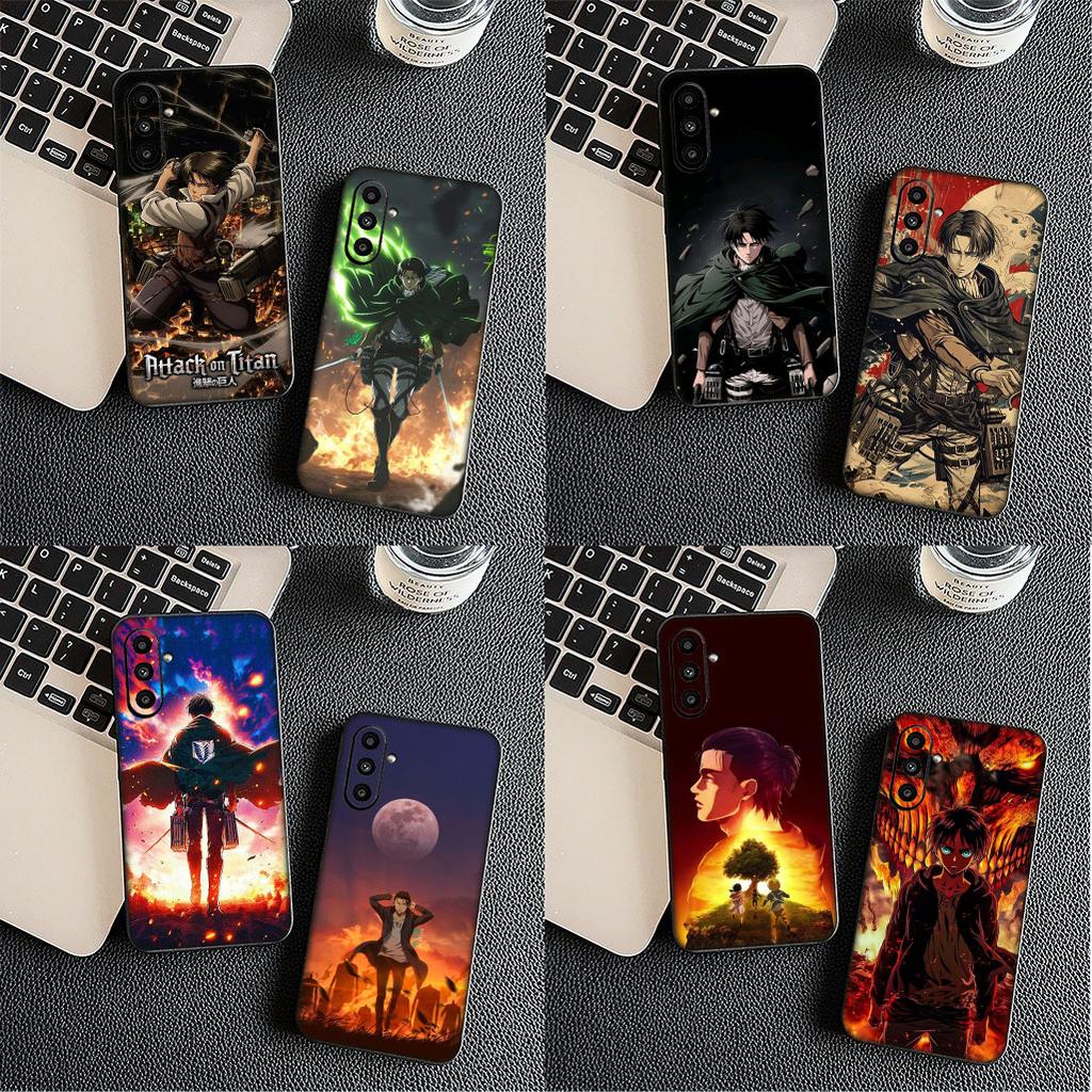 for Motorola Moto G86 G57 G67 G24 G15 G54 Power G13 G14 G34 G35 G45 G53 G55 G75 G72 Case Attack Levi on titan Eren Jaeger anime