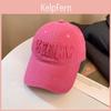 Pink Letter Baseball Cap For Women With Sun Protection And Breathability For Casual Daily Wear