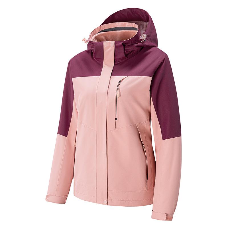 

Women s Three-in-one Velvet Thickened Warm Windproof Ski Jacket Autumn and Winter S