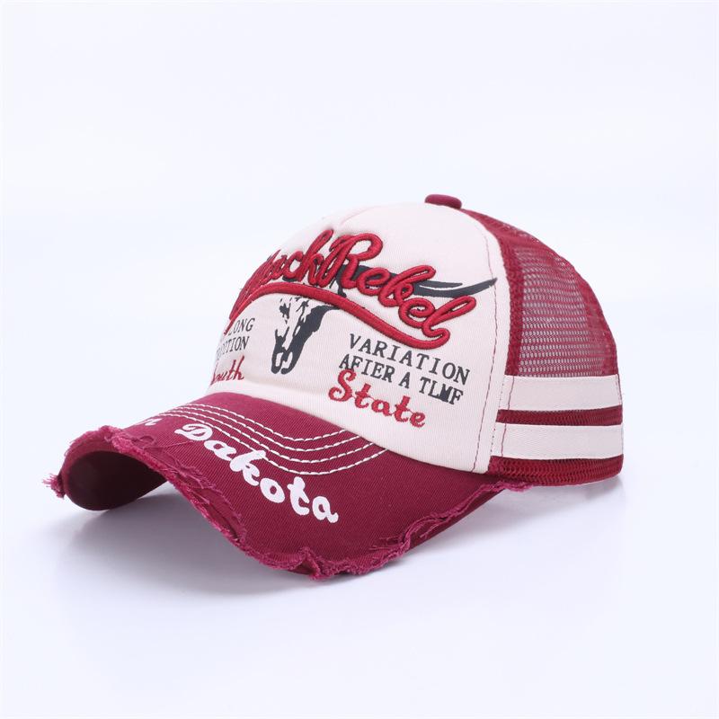 Neue coole Mode Herren gewaschene Baumwolle Baseballkappe Retro Vier Jahreszeiten Männlich Outdoor Sport Kappe Hut Für Herren Accessoire