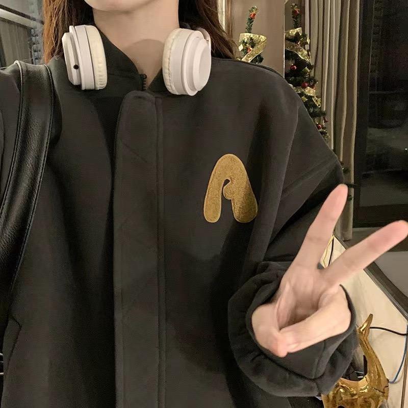 Baseballjacka med fleece Damjacka Vindjacka