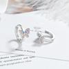 Women's Colorful Zircon Bow Earrings