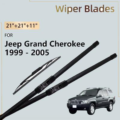 Front Rear Wiper Blade For Jeep Grand Cherokee WG WJ MK2 1999 - 2005 2004 2003 2002 2001 2000 Windshield Windscreen Window Brush
