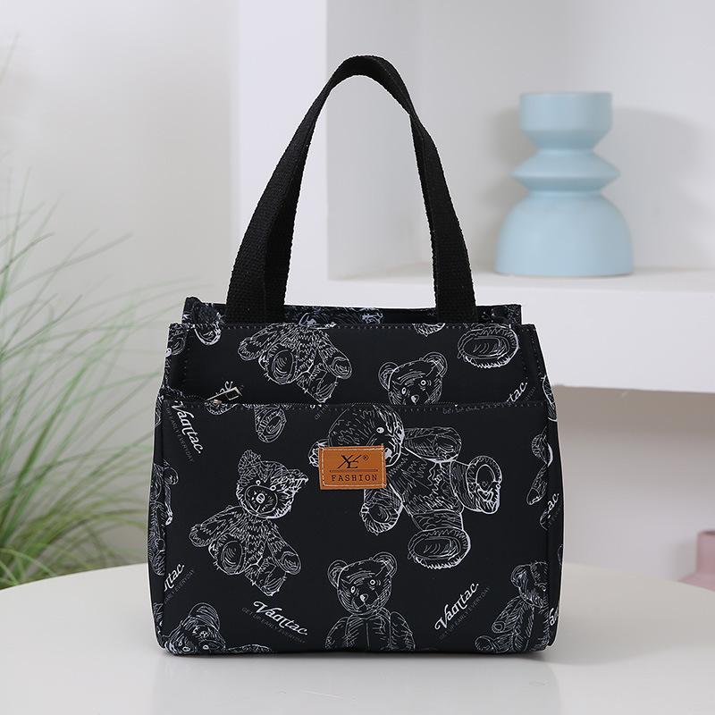 

High-value Japanese bear tote bag female large-capacity student class bag versatile tutoring bag shoulder bag messenger bag