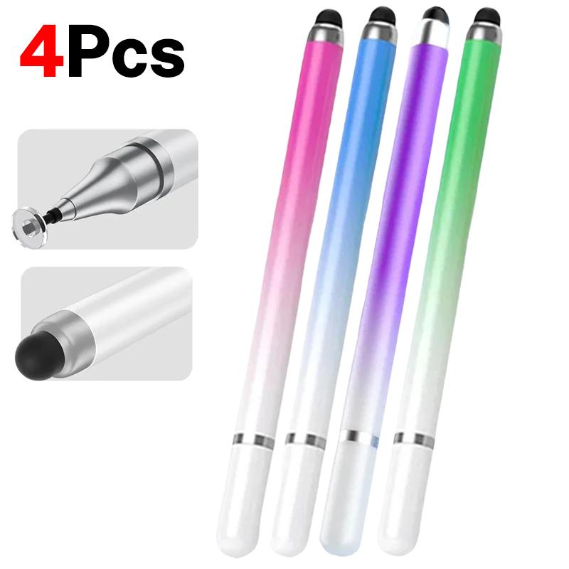 1-8Pcs Double-Headed Universal Stylus Pen For iPad Tablet Android IOS Phone Drawing Writing Capacitive Screen Touch Stylus Pens