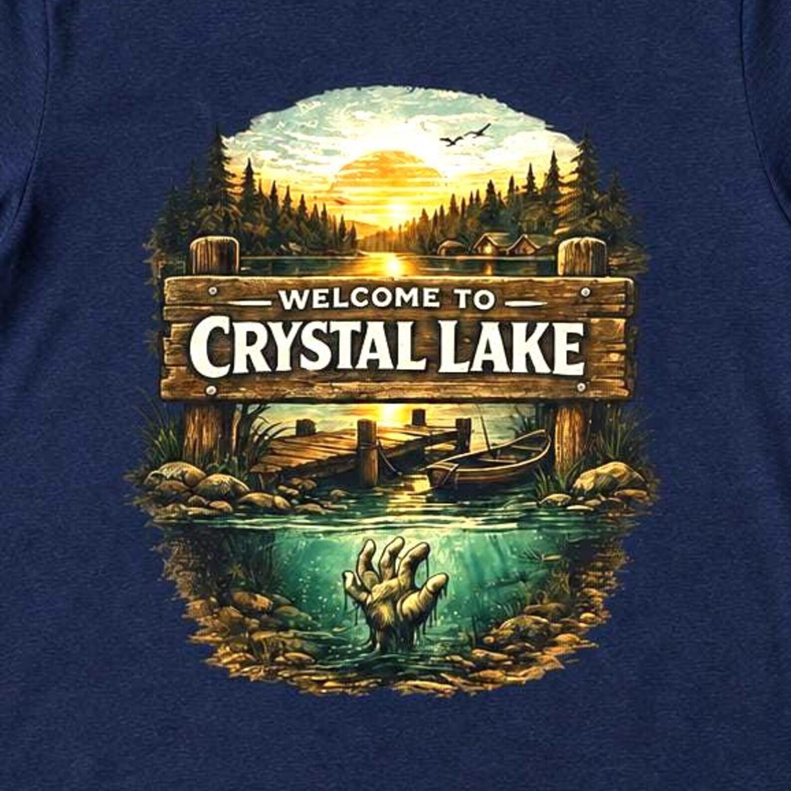 Camp Crystal Lake Shirt, Retro Horror Movie Graphic Tee, Vintage Summer Camp Slasher Merch, Spooky Lake House T-Shirt, Gift for 13th S