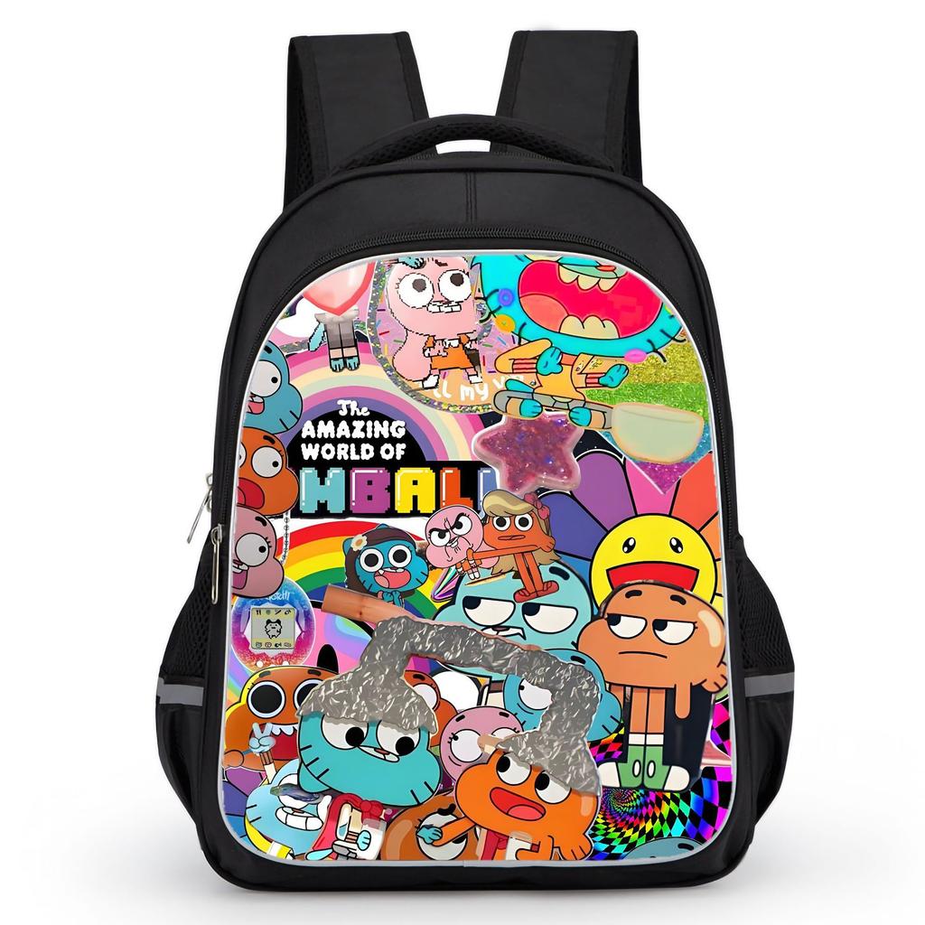 The Amazing World Of Gumball High Definition Printed Anti-Hunchback Wear-Resistant Schoolbag