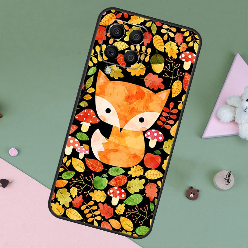 Autumn Leaves Fall Fox For Samsung Galaxy M11 M21 M31 M12 M13 M14 M15 M35 M34 M54 M33 M53 M32 M52 M06 M16 M55 Case