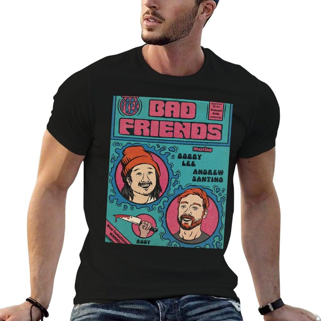 Bad Friends TShirt Standard Fit Solid Tee Shirt