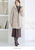 Mama Matte Taffeta Down Stroller L Off Beige [ANGELIEBE] Coat, Women's, Coat, Maternity, Prenatal, Postnatal, Carrying, Compatible,