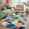 Modern Colorful Carpet for Living Room Non-slip Cute Room Décor Abstract Style Lounge Rug Washable Mat for Children Room Tapis