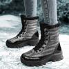 Winter Snow Boots Women Comfortable Plush Laced Anti-slip High-top Women Wear-resistant  Boots Soft Hiking Shoes Women