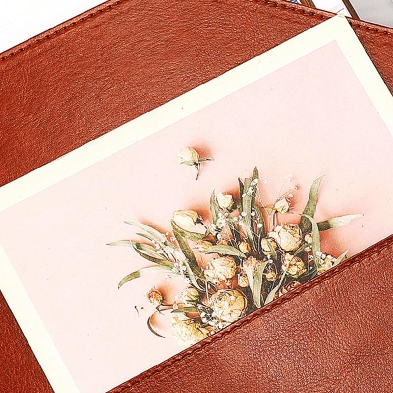 Business Conference Folder Leather Clipboard Folder Letter Size Document Folder with Card Pocket Storage Pocket Pen Slot