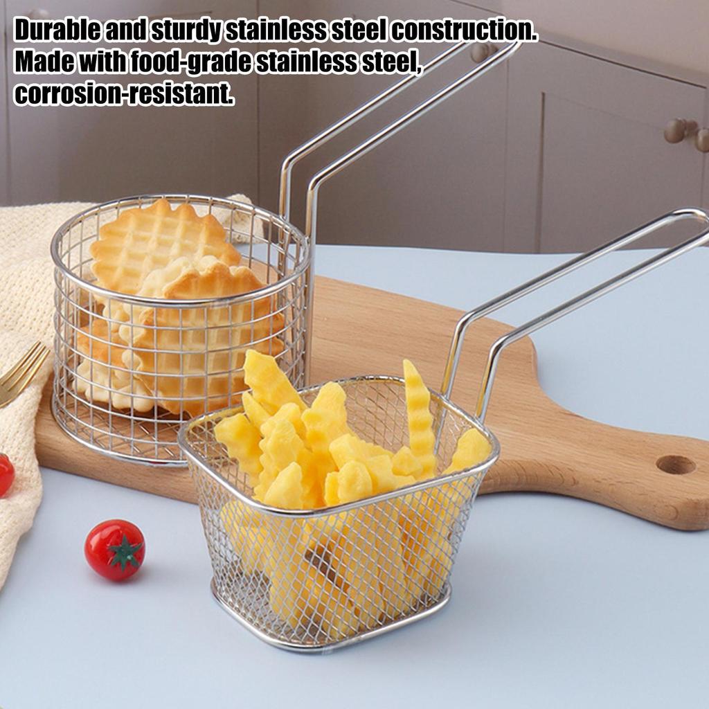 Nerezová ocel Smažená síťka Kuchyňský smažicí koš Koš na vaření Smažicí pánev Olejová pánev Sítko Lžíce na nudle Cedník Hranolky