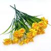 Seven-petaled Spring Grass Daffodils, Artificial Hand-feel Material Daffodils for Wedding Decoration, Fake Flowers, Simulated Green Plants