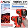New Infrared Thermometer -50~600℃ Digital Temperature Meter Non-contact Pyrometer Tester IR Hygrometer Industrial Tool ANENG TH203 Kitchen Baked Foods