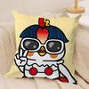 Kwaii Anime BBuldak RRameSn Cushion Cover Pillowcase Ultra Soft Skin Friendly Fabric Cloud Like Comfort  Concealed Zipper