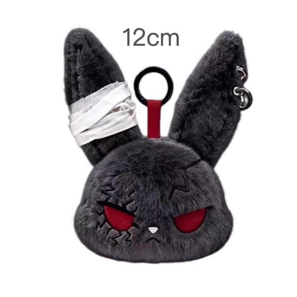 26 New Models 20Cm Rabbit Plush Keychain Halloween Bunnys Plush Toy Keychain Easter Bunny Plush Dark Rabbit Keychain Easter Gif