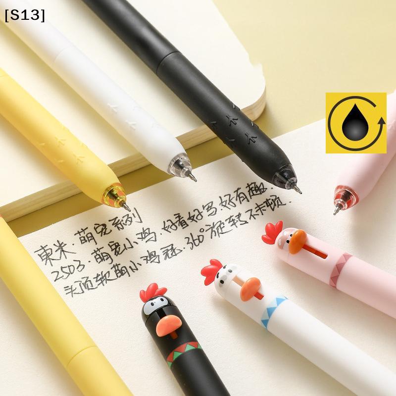 Cute Pet Chick Creative Funny Stress Relief Press Neutral Pen Ins High Beauty Student Black Pen[Q]Q@