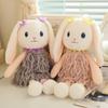 Adorable Snow Bunny Plush Toy Soft Cuddly Rabbit Doll Perfect Girls Gift Huggable Pillow
