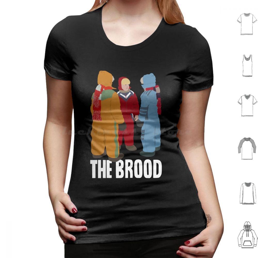 The Brood Title T Shirt Big Size 100 Cotton The Brood David Cronenburg Cult Movie Film Horror Eighties Videodrome Crash 80