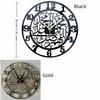 Ethnic Style Acrylic Wall Clock Minimalist Arabic Numbers Clock Decorative Timepiece  Kitchen
