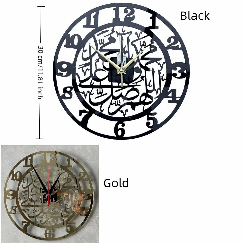 Ethnic Style Acrylic Wall Clock Minimalist Arabic Numbers Clock Decorative Timepiece  Kitchen
