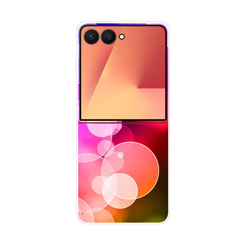 Luxury Transparent Phone Case For Samsung Galaxy Z Flip 7 Cases Hard PC Folding Cover For Galaxy Z Flip7 Shockproof Capa Fundas