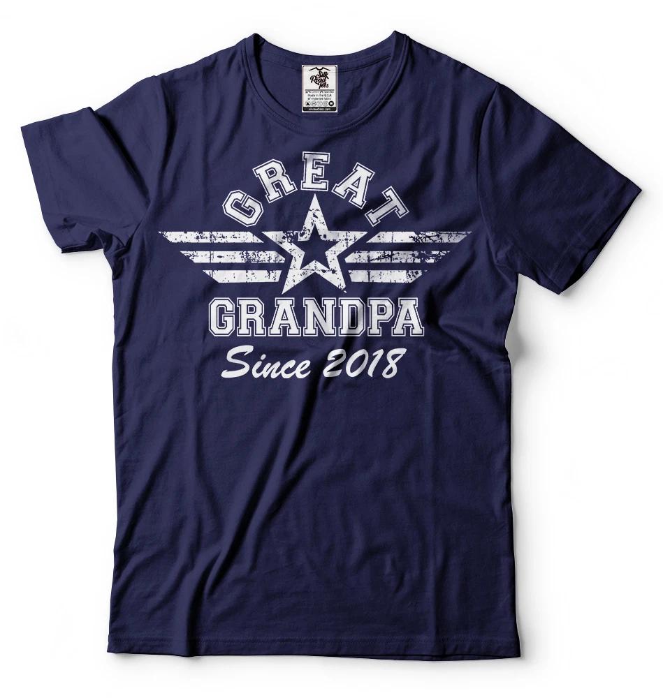 Baby Announcement T-shirt Great Grandpa Since 2018 Tee Shirt Great Grandpa Tee S