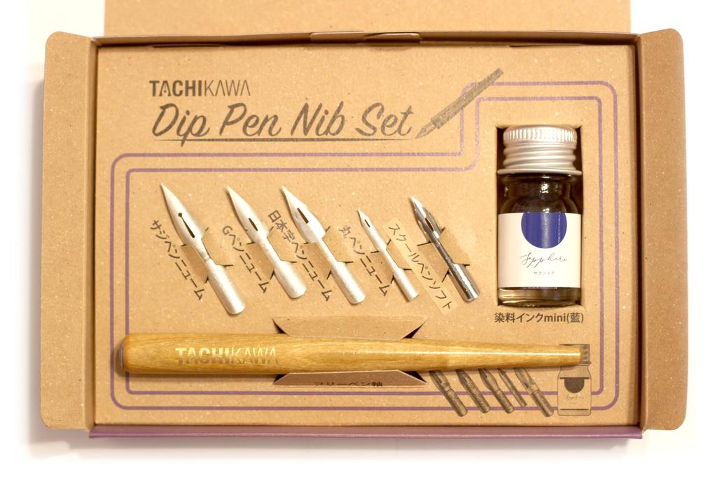Tachikawa Pin Manufacturing Co., Ltd. Tachikawa Dip Pen Nib Set T-DPS