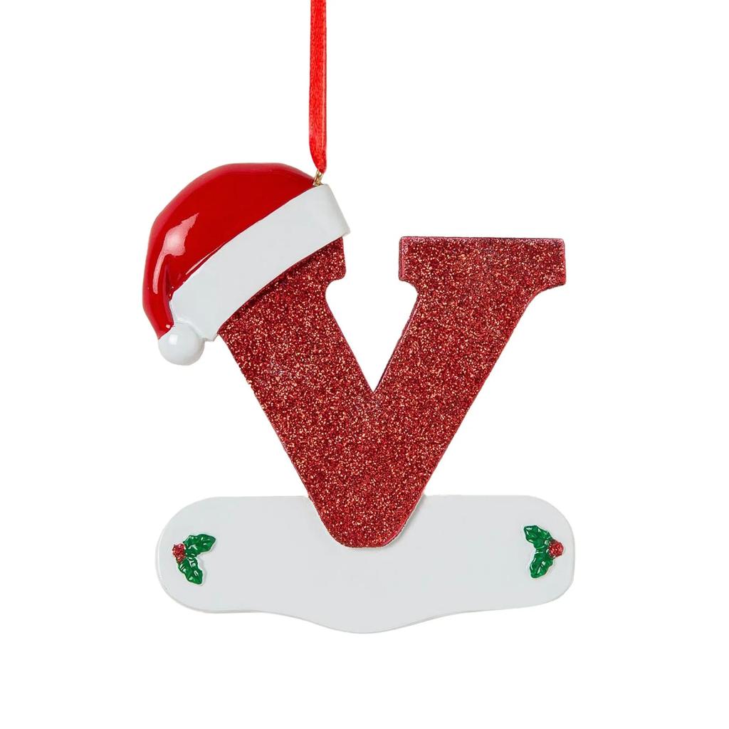 Weihnachtsdekorationsanhänger Personalisierter Weihnachtsschmuck mit 26 Buchstaben DIY Weihnachtsbaumhängeornament Neujahr 2024