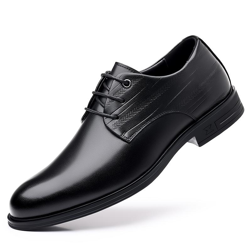 Men's Comfortable Dress Shoes Black Soft Leather Formal Shoes For Men Breathable Casual Business Male Oxfords Suit Shoes