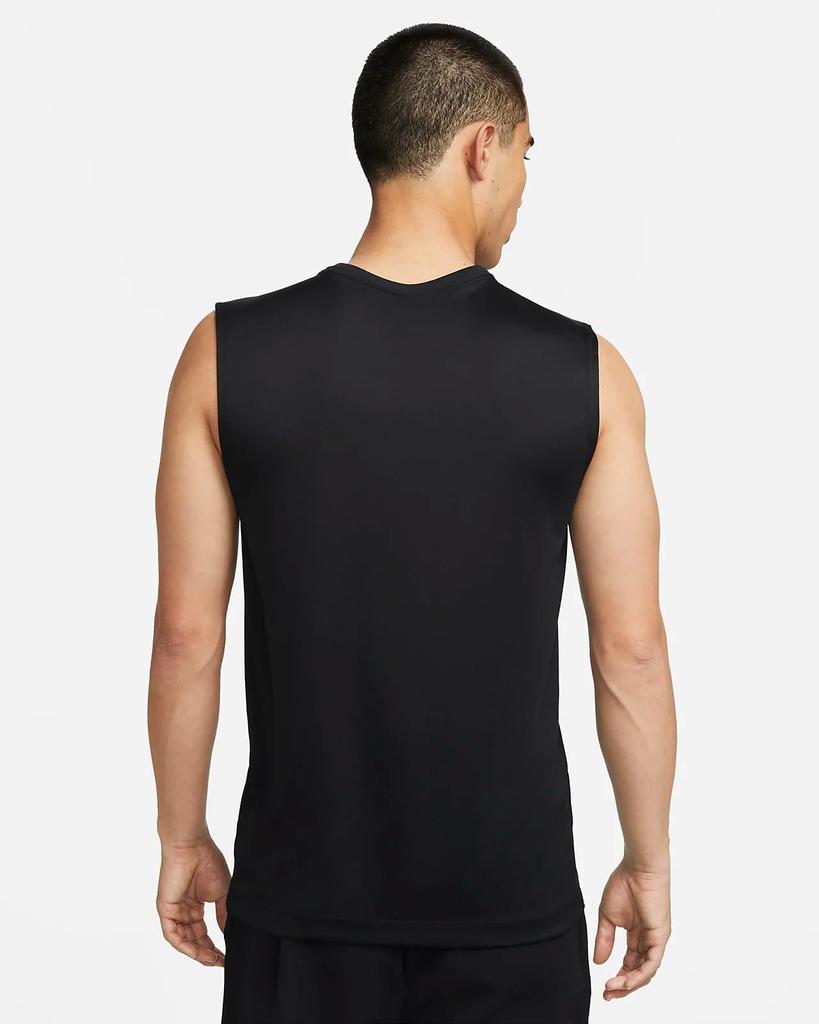 Nike Legend Sleeveless DX0992 Silver M Dri-FIT T-Shirt Black/Matte