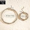 Multi-layer iron elastic snake bone twist collar bracelet punk style exaggerated jewelry suit women