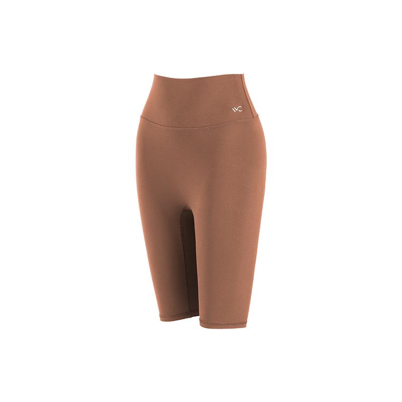 

Женские шорты для йоги с высокой талией VVC - Контроль живота, Подъем бедер, Ощущение обнаженности, Дышащие, Велосипедные шорты длиной до середины бедра для фитнеса весной и осенью. L