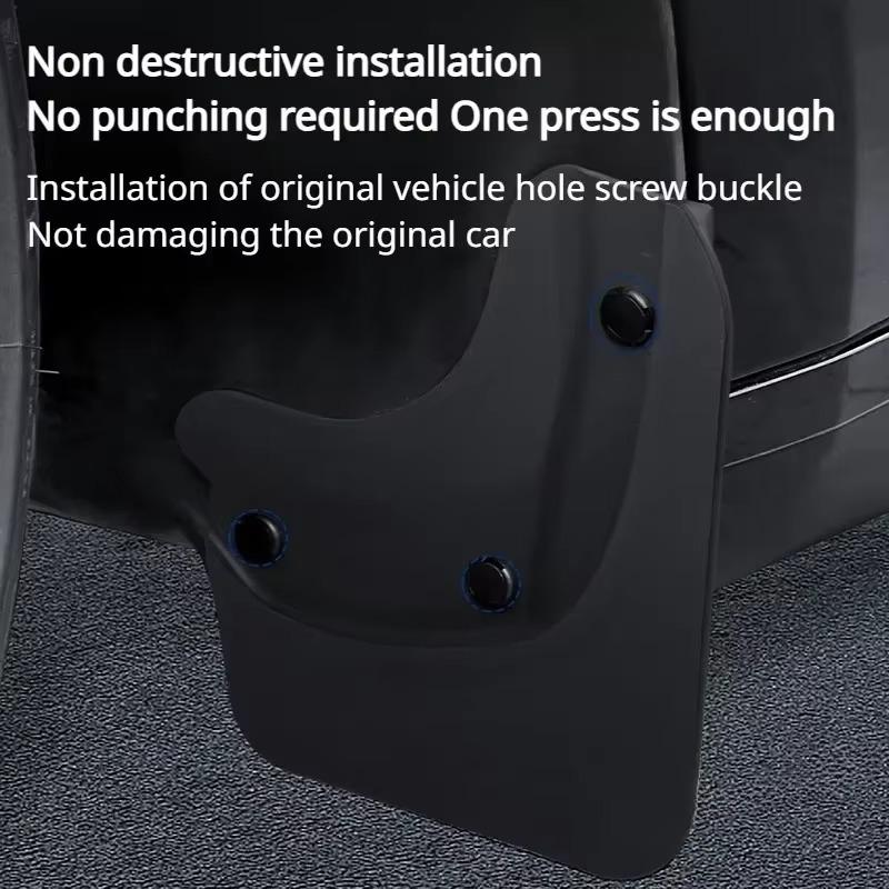 for Tesla Model 3+ Fender Upgrade Mudguards Car Splash Guard Replacement Protector 4pcs New Model 3 Highland 2025 Accessories