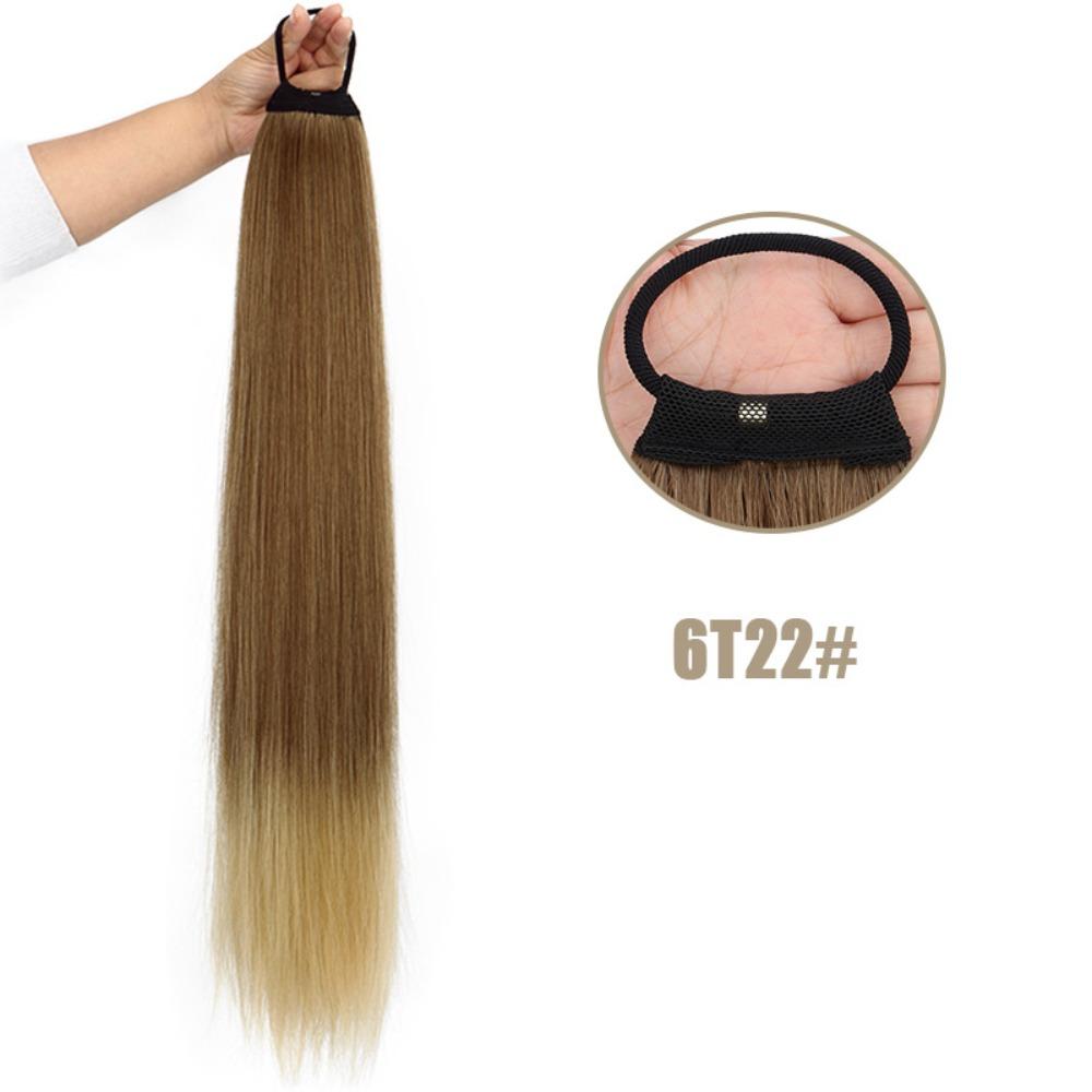 

Synthetic Elasticity Rubber Band Ponytail Hair Ring Ponytail Hair Extensions for Women 6T22