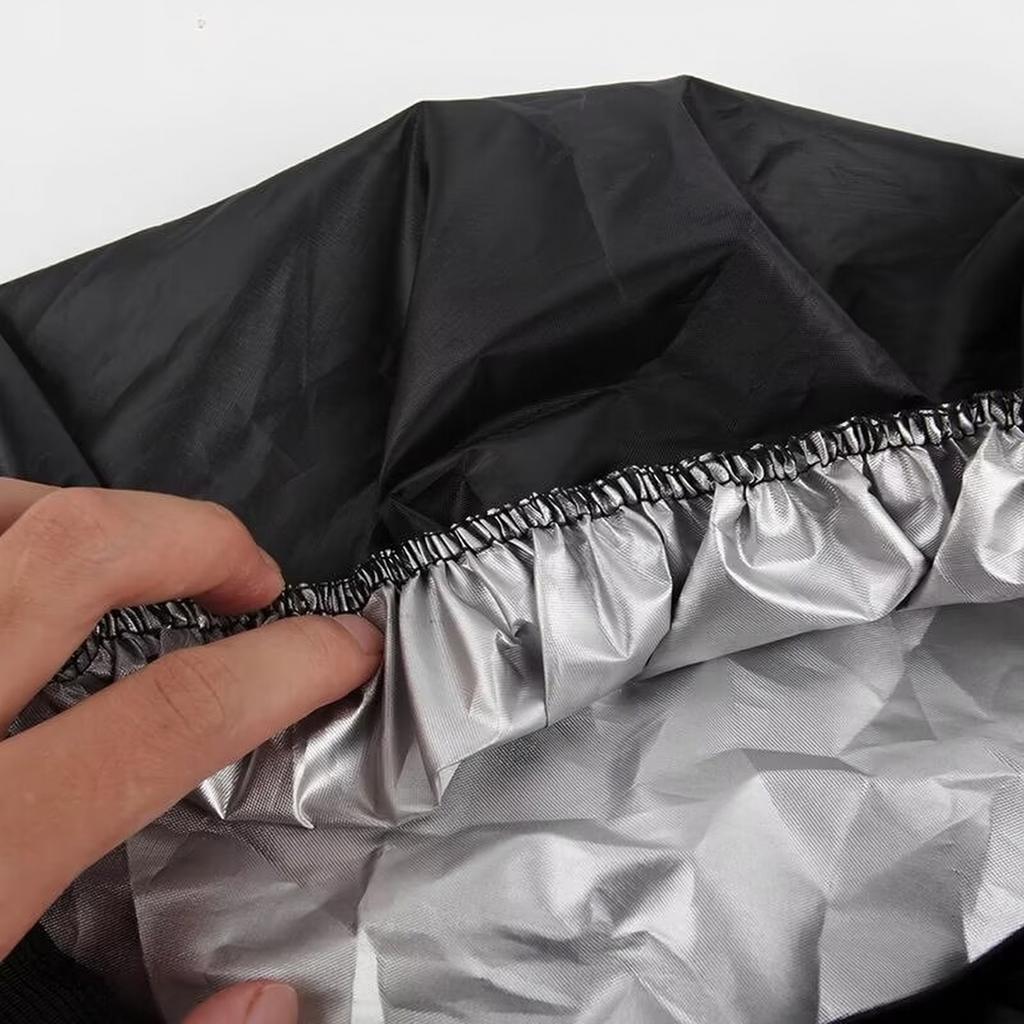 Car Steering Wheel Sun Shade Cover - 190T Fabric Sun Protector for Summer Heat Reduction