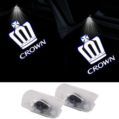 Toyota Crown 180 Series, 200 Series, 210 Series Courtesy Lights, Door Welcome Lights, Courtesy Lamps with LED Logo Projection, Set of 2, Car Door Lamp